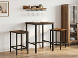 Bar Table 52 x 52 x 110 cm Engineered Wood Smoked Oak 8006141
