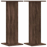Plant Stands 2 pcs Brown Oak 30x30x80 cm Engineered Wood 3307870