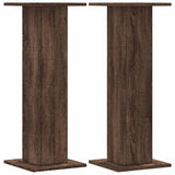 Plant Stands 2 pcs Brown Oak 30x30x80 cm Engineered Wood 3307870