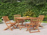 5 Piece Garden Dining Set Solid Wood Acacia 3152900