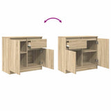 Sideboard with Drawer Sonoma Oak 71x35x65 cm Engineered Wood 861600