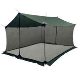 Camping Tarp with Mesh Walls Army Green 340 x 260 x 220 cm 42028566