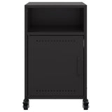 Bedside Cabinet Black 36x39x59 cm Steel 846716