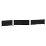 Pallet Collar Black 150x50 cm Solid Wood Pine 4010294