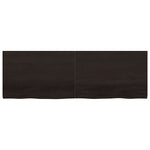 Table Top Dark Brown 180x60x cm Treated Solid Wood Oak 3156456
