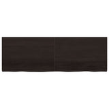Table Top Dark Brown 180x60x cm Treated Solid Wood Oak 3156456