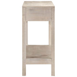 Console Table White 110x35x75 cm Solid Wood Mango 4009375
