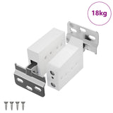 Cabinet Hanging Bracket 261 pcs White 70 x 48 x 19 mm 864833