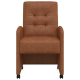Dining Chairs with Wheels 2 pcs Brown 57 x 67 x 98 cm 42017893