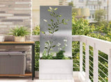 Garden Privacy Screen Sliver 50 x 32 x 150 cm Stainless steel 876480