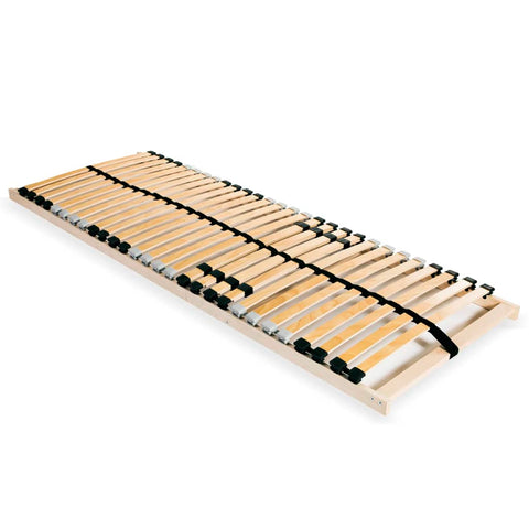 Slatted Bed Base without Mattress with 28 Slats 7 Zones 70x200 cm 246443