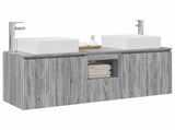 Bathroom Cabinet Set 3 pcs Grey Sonoma 49.5 x 41 x 63 cm 3405643