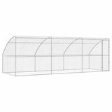 Dog Kennel 3 pcs Silver 6 x 2 x 2 m Galvanised steel 3368337