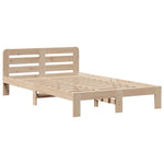 Bookcase Bed without Mattress 135x190 cm Double Solid Wood Pine 3309986