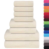 8 Piece Towel Set "FROGN" Cream 360 gsm 137075