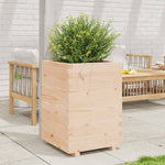 ZNTS Garden Planter 50x50x72.5 cm Solid Wood Pine 3282574