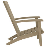 Garden Adirondack Chair Light brown Polypropylene Standard 364166