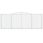 Arched Gabion Basket 400x30x140/160 cm Galvanised Iron 153527