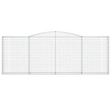Arched Gabion Basket 400x30x140/160 cm Galvanised Iron 153527