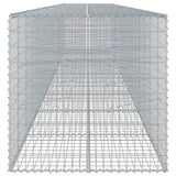 Gabion Basket with Cover 900x100x100 cm Galvanised Iron 3295206