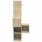 Wall Corner Shelf Sonoma Oak 48 x 48 x 120 cm Engineered Wood 8012230