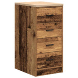Garage Storage Cabinet Old Wood 40x51x85 cm Solid Wood Pine 860596