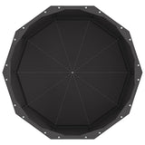 Planter Black 60 x 60 x 35 cm Steel 883738