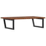 ZNTS Basin Shelf Wall Mounted Steel and Solid Wood Oak 3302491