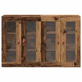 Wall Mounted Cabinet 2 pcs Old wood 69.5 x 34 x 90 cm 3334299