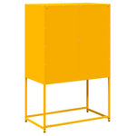 ZNTS Highboard Mustard Yellow 68x39x107 cm Steel 853347