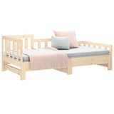 Pull-out Day Bed without Mattress 2x cm Solid Wood Pine 820741
