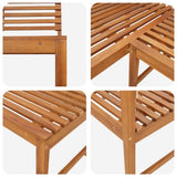 Corner Bench Brown Solid Acacia Wood 140 cm corner bench 312422