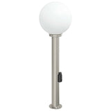 Bollard Light with Sensor&Outlet 80 cm Stainless Steel IP44 4006107