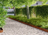 Lawn Edging 30 pcs 102 x 10 x 4 cm Steel Rusty 8008762