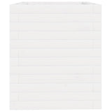 Garden Planter White 40x40x46 cm Solid Wood Pine 3282400