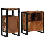 Bathroom Furniture Set 2 pcs Brown Solid reclaimed wood 3305599