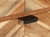 Bathroom Cabinet 40x30x100 cm Solid Wood Acacia and Iron 372746