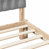 Bed Frame with Upholstered Headboard Brown 160 x 200 cm 3394388