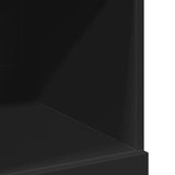 Highboard Black Engineered wood 124 cm tall, 80 cm wide Highboard 3281386