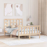 Bed Frame without Mattress Small Double Solid Wood Pine 3191941