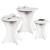 Coffee Table 3 pcs White 873569