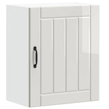 Kitchen Wall Cabinet Lucca High Gloss White Engineered Wood 853801