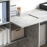 Desk Concrete Grey 131.5 x 50 x 106.5 cm Engineered Wood 869301