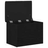 Storage Bench Black oak 62 x 42 x 45 cm Engineered Wood 862983
