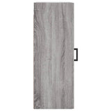 Wall Mounted Cabinet Grey Sonoma 34.5x34x90 cm Engineered Wood 830506