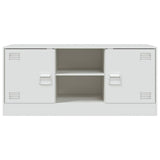 TV Cabinet White 99x39x44 cm Steel 841690