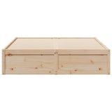 Bed Frame without Mattress 150x200 cm King Size Solid Wood Pine 3282372