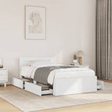 Bed Frame with Headboard without Mattress White 90x200 cm 3295583