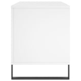 Record Cabinet White 100x38x48 cm Engineered Wood 831756