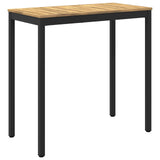 Garden Bar Table White and Black 108.5 x 55 x 105 cm 901778